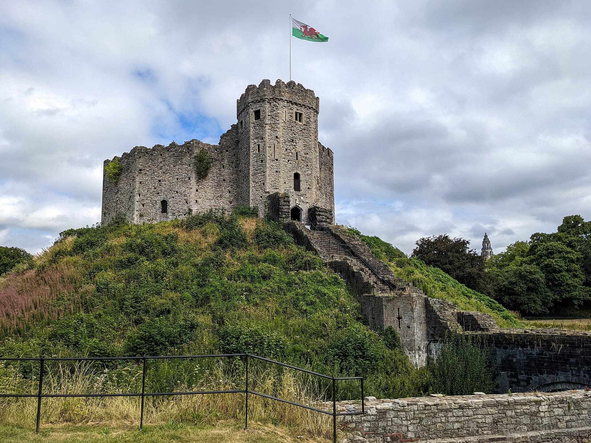 The Norman keep at Cardiff Castle
