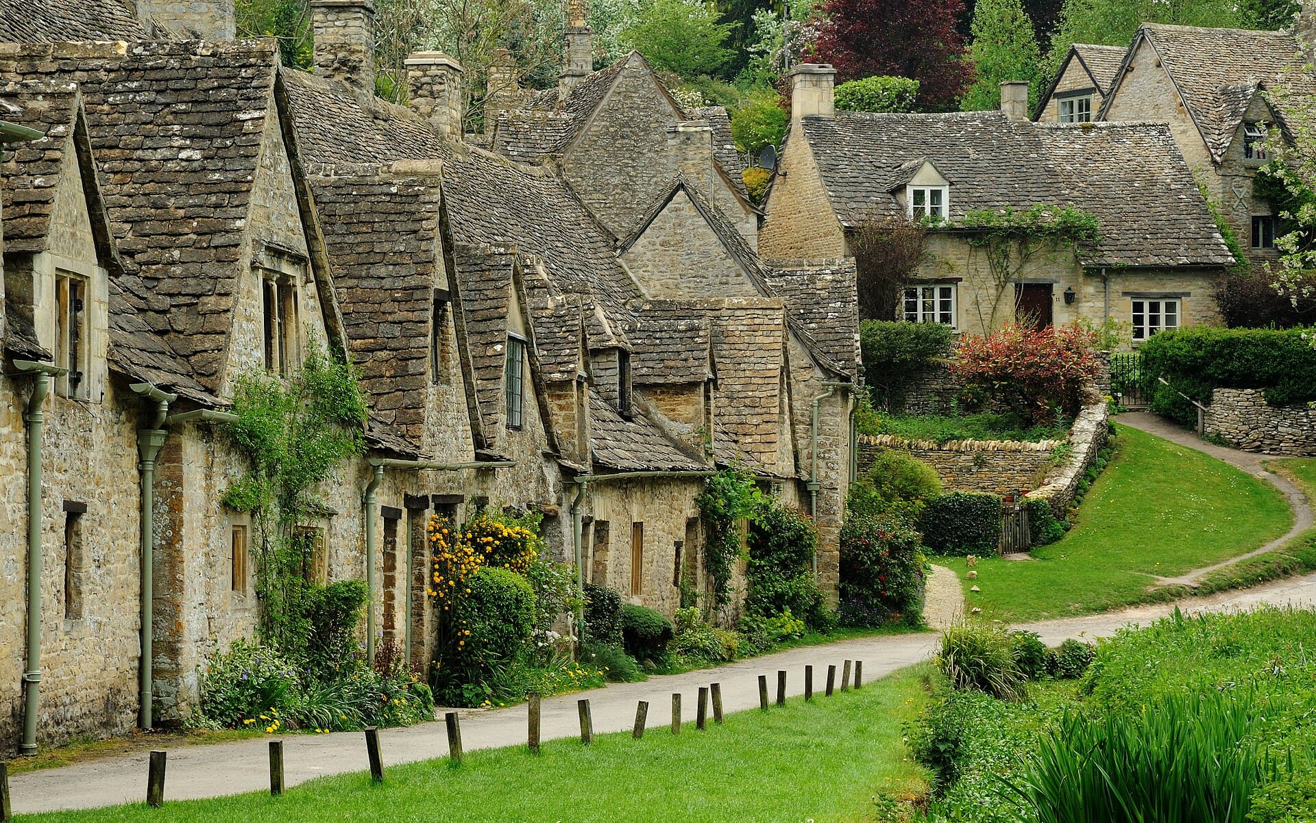 Arlington Row, Bibury, in the Cotswolds