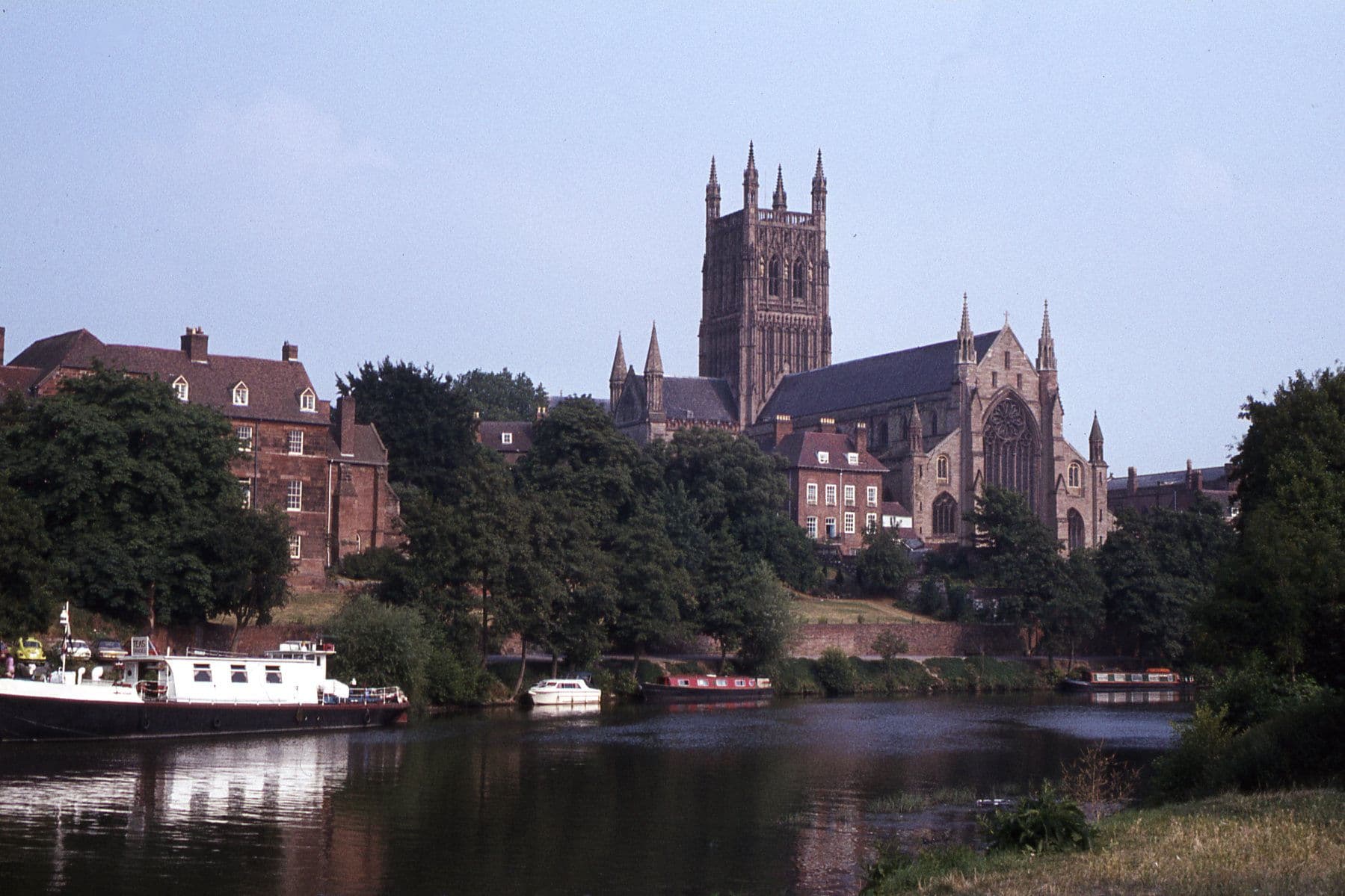 Worcester Cathedral across the River Severn