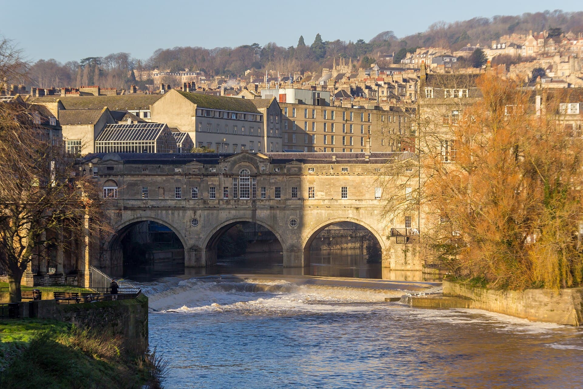 Pulteney Bridge and the weir, Bath